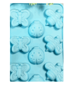 molde de silicona x 12 insectos