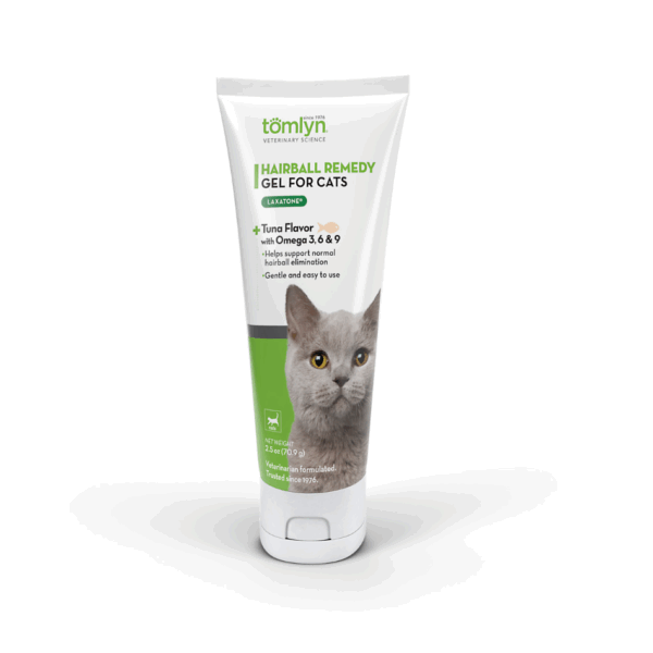 Tomlyn Laxatone® Hairball Remedy Gel con sabor a atún para gatos, 2.5 oz.