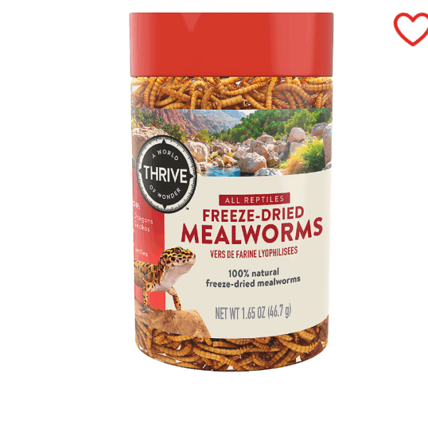 Thrive Freeze Dried Mealworms Reptile Food & Treat