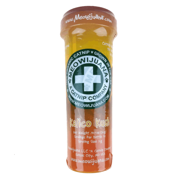 Meowijuana Kalico Kush Catnip Leaf & Flake Botella grande