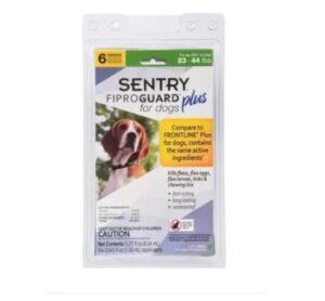 Anti Pulgas Sentry Fiproguard Plus X6 Para Perro 23- 44lbs