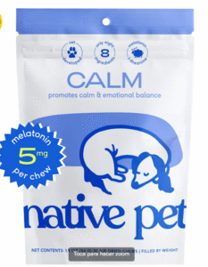 Native Pet, Masticables calmantes para perros cantidad de 120