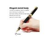 1 bolígrafo + 10 Uds. De recargas de tinta negra, pluma estilográfica Vintage - Imagen 3