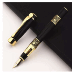 1 bolígrafo + 10 Uds. De recargas de tinta negra, pluma estilográfica Vintage - Imagen 6