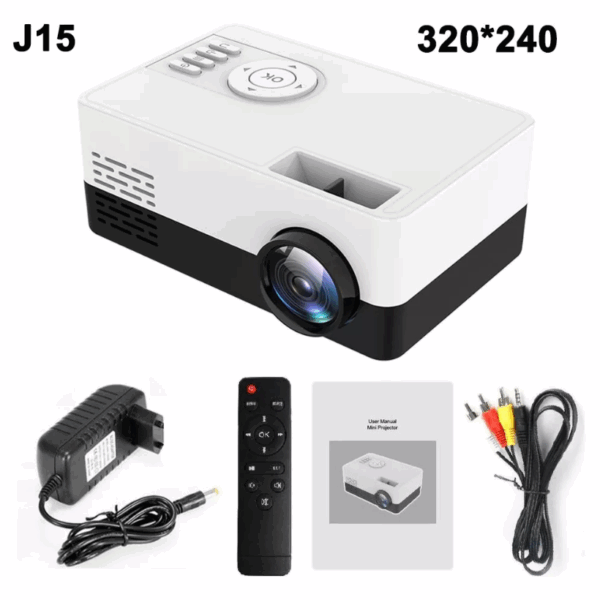 Projetor Portatil Salange Mini Projector J15 Pro, 480*360