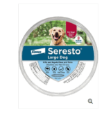 Bayer Seresto Collar Antipulgas Y Garrapatas Protección De 8 Meses Para Perros Grandes De Más De 18 Libras