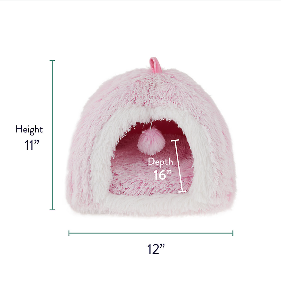 Screenshot_2-70-4.png Cama estilo cabaña para gatos con forma de pirámide de pelo rosa degradado Whisker City - Imagen 2