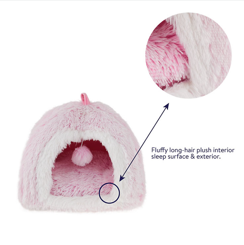 Screenshot_3-44-4.png Cama estilo cabaña para gatos con forma de pirámide de pelo rosa degradado Whisker City - Imagen 3