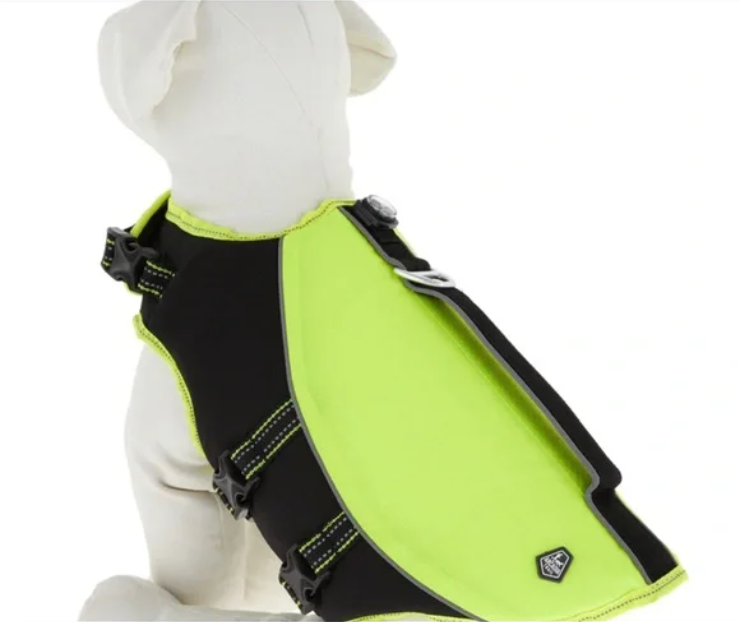 Screenshot_4-22-7.png Arcadia Trail Chaleco salvavidas amarillo de alta visibilidad para perros, ayuda a la flotación S - Imagen 3