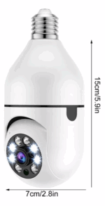 Cámara Home Bulb Camera Hd Inalámbrica Con Detección De Movi - Imagen 9