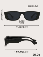 3 pares gafas de moda con montura cuadrada accesorios de viaje - Imagen 4