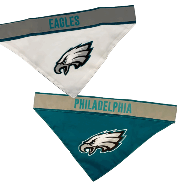 Banda reversible de philadelphia eagles para mascota