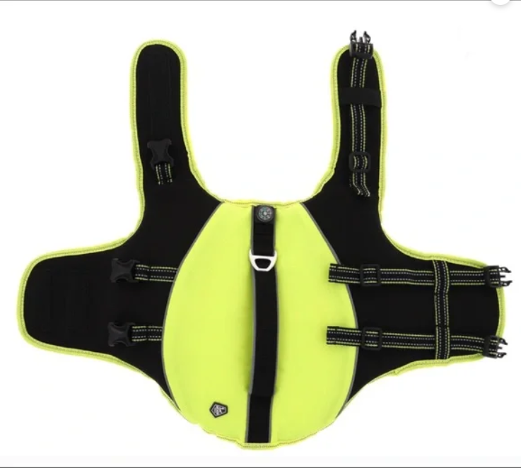 Screenshot_5-17-7.png Arcadia Trail Chaleco salvavidas amarillo de alta visibilidad para perros, ayuda a la flotación S - Imagen 4