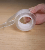 1 rollo de cinta impermeable transparente, cinta de doble cara resistente - Imagen 5