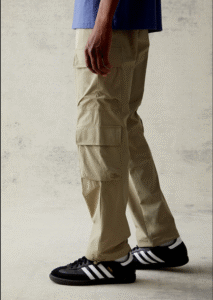 PacSun pantalones cargo deportivos color olivo M