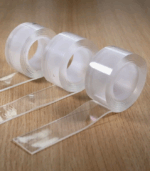 1 rollo de cinta impermeable transparente, cinta de doble cara resistente - Imagen 6