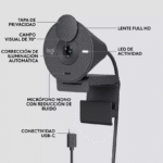 Webcam Logitech Brio 300, Full Hd 1080p, Rightlight 2, Usb-c - Imagen 8