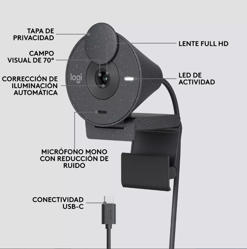 Screenshot_7-11.png Webcam Logitech Brio 300, Full Hd 1080p, Rightlight 2, Usb-c - Imagen 8
