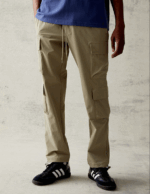 PacSun pantalones cargo deportivos color olivo M - Imagen 3
