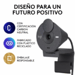 Webcam Logitech Brio 300, Full Hd 1080p, Rightlight 2, Usb-c - Imagen 10