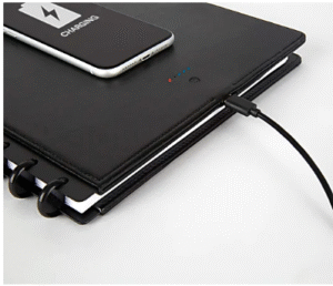 TUL® Cuaderno de carga inalámbrica/con cable, cubierta de cuero - Imagen 3