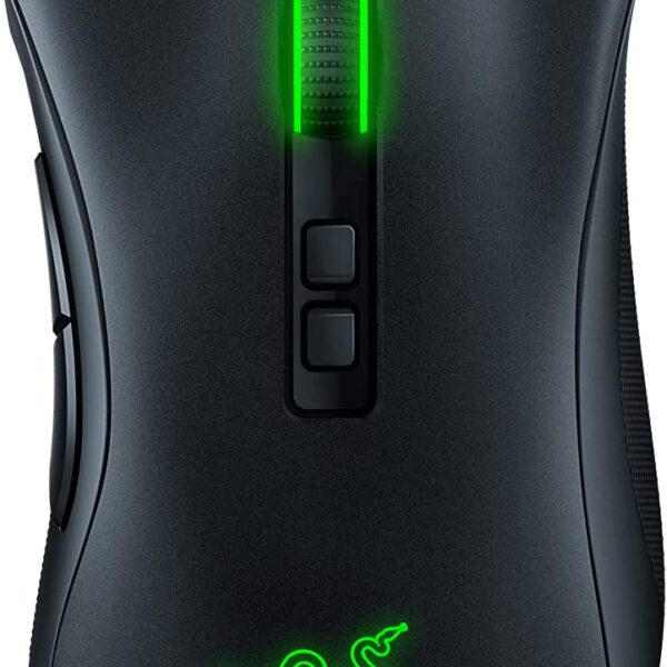 Mouse gamer de juego Razer DeathAdder V2 negro.
