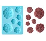 Molde de rosas para chocolates