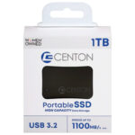 SSD Portátil Centon de 1TB USB 3.2 Gen 2: Unidad de Estado Sólido Externa de Alta Velocidad - Hasta 1100MB/s - Compacto y Resistente