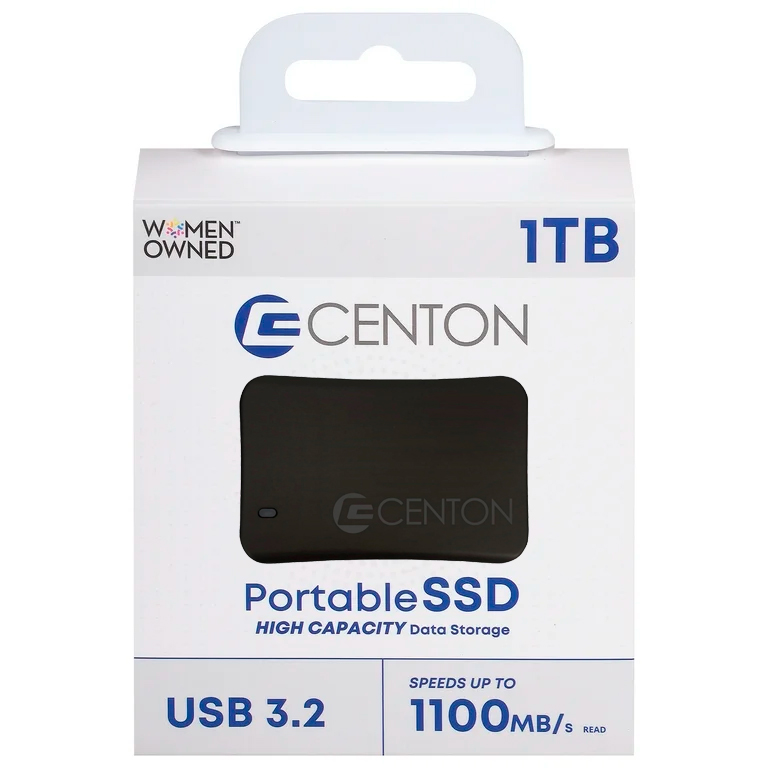 b7cf6f1f-7346-4332-8a1d-7d7f86d06319.d7f881e11d97e36a6e0b892aa6246950 SSD Portátil Centon de 1TB USB 3.2 Gen 2: Unidad de Estado Sólido Externa de Alta Velocidad - Hasta 1100MB/s - Compacto y Resistente - Imagen 1