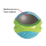 KONG CoreStrength Ball: Pelota de Juguete para Perros con Núcleo Reforzado Multicapa, Resistente para Masticadores y Salud Dental - Imagen 3