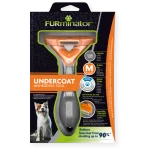FURminator Deslanador para Perros Medianos de Pelo Largo: Herramienta de Aseo Profesional para Eliminar la Capa Interna y Reducir la Muda