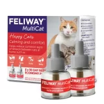 Feliway Friends / Multicat Recarga (Dúo Pack - 2 x 48ml): Repuesto para 60 Días, Reduce Peleas, Bufidos y Tensiones entre Gatos
