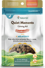 NaturVet Quiet Moments Scoopables: Suplemento Calmante en Polvo para Gatos (5.5 oz / 155 g), Con Triptófano, Tiamina y Melatonina, Alivio del Estrés y Ansiedad