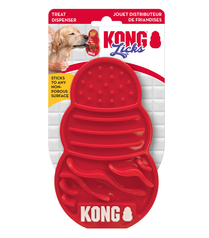 kong-ll.png KONG Licks Treat Dispenser: Alfombrilla Lamedora Anti-Estrés y Dispensador de Golosinas - Imagen 1