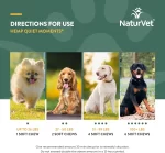 NaturVet Quiet Moments Plus Cáñamo: Suplemento Calmante de Semilla de Cáñamo para Perros (180 Bocaditos Blandos), Con Melatonina y L-Triptófano, Alivia Estrés y Ansiedad por Tormentas y Viajes - Imagen 6